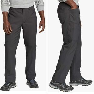 Eddie Bauer Gray Fleece Lined Tech Pants Size 38x30 Winter Outdoor Ski Hiking